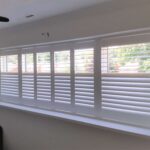 6 panel shutters half open