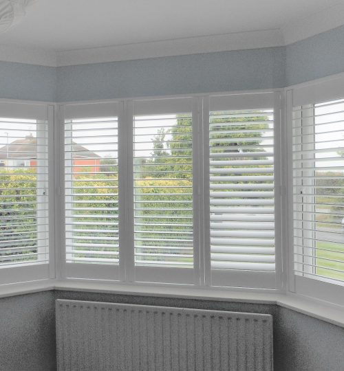 bay window shutters open