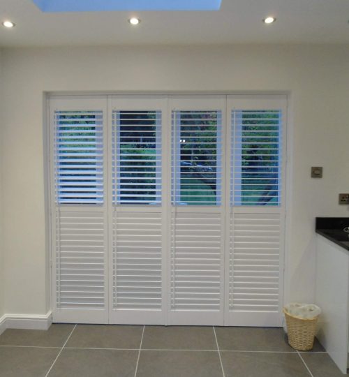 Kitchen Shutters on french doors-2