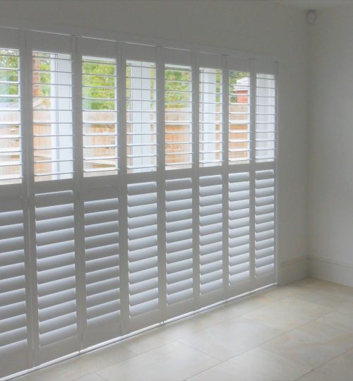 inside view of patio door shutters